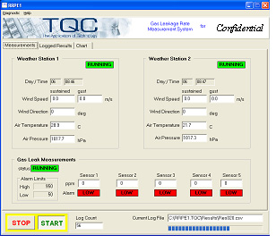 data logging pc screen